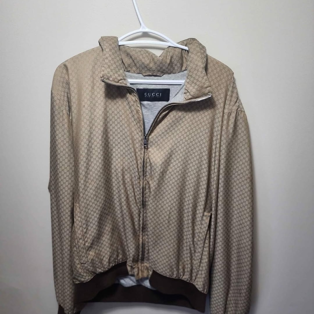 Gucci Women's Beige Bomber Jacket